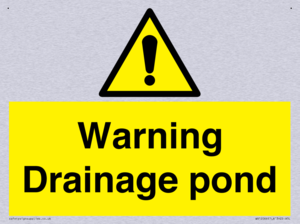 Warning Drainage pond